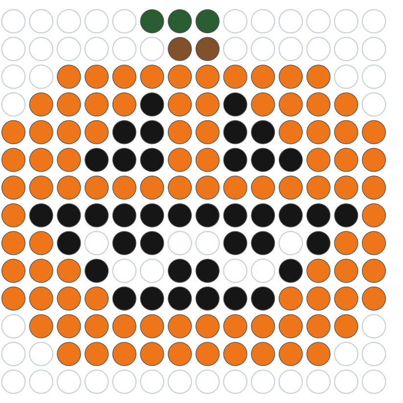 Jack-o'-lantern fuse-bead project
