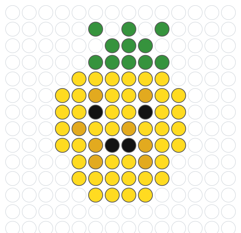 Pineapple fuse-bead project